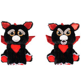 Feisty Pets® 8" Baron Von Flamefart™ then Black and Red Dragon