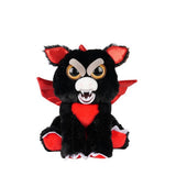 Feisty Pets® 8" Baron Von Flamefart™ then Black and Red Dragon