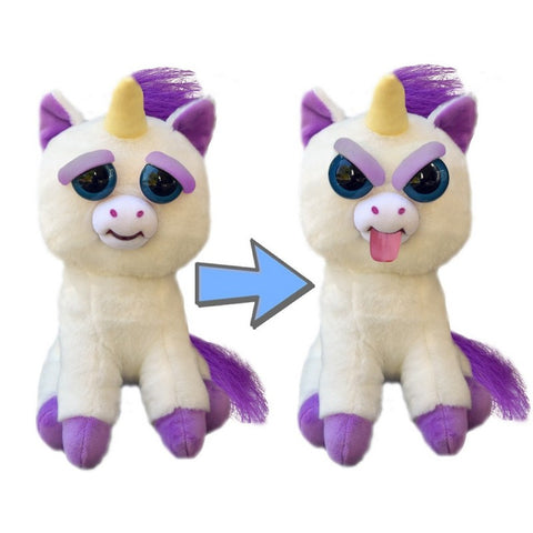 Feisty Pets Expressions Silly Glenda Glitterpoop™️ the Unicorn Sticks her Tongue Out