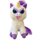 Feisty Pets Expressions Silly Glenda Glitterpoop™️ the Unicorn Sticks her Tongue Out