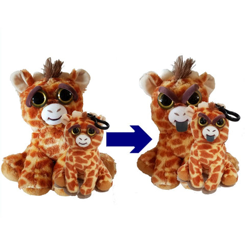 Feisty Pets Ginormous Gracie™️ the Mama Giraffe and her Baby Scrappy Savannah