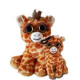 Feisty Pets Ginormous Gracie™️ the Mama Giraffe and her Baby Scrappy Savannah