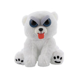 Feisty Pets Expressions Silly Karl Snarl™️ the Polar Bear Sticks His Tongue Out
