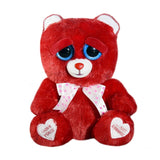 Feisty Pets Meghan Madlove™️ Valentine Bear Grin 8.5" Plush Stuffed Animal Toy