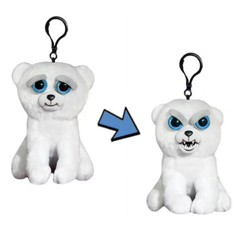 Feisty Pets Mini Karl™️ the Snarl 4" Backpack Plush Clip