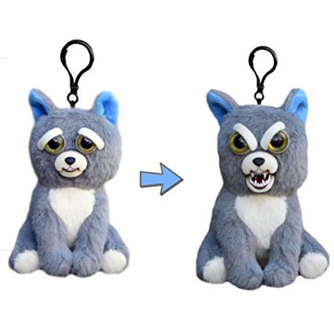 Feisty Pets Mini Sammy Suckerpunch™️- Interactive 4" Backpack Clip or Purse Charm!