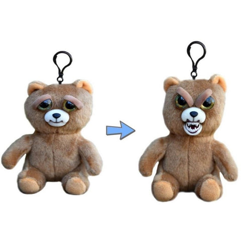 Feisty Pets Mini Sir Growls-A-Lot™️- Interactive 4" Backpack Clip or Purse Charm!