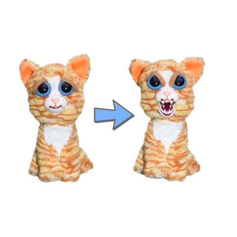 William Mark Feisty Pets Princess Pottymouth™️ Adorable Plush Stuffed Cat that Turns Feisty with a Squeeze