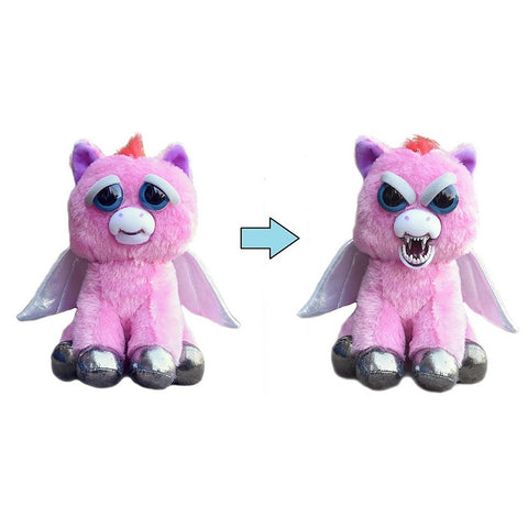 Feisty Pets by William Mark- Sparkles Rainbowbarf™️- Adorable 8.5" Plush Stuffed Pegasus That Turns Feisty With a Squeeze!