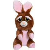 Feisty Pets by William Mark- Vicky Vicious™️- Adorable 8.5" Plush Stuffed Bunny Rabbit That Turns Feisty With a Squeeze!
