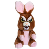 Feisty Pets by William Mark- Vicky Vicious™️- Adorable 8.5" Plush Stuffed Bunny Rabbit That Turns Feisty With a Squeeze!