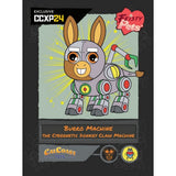 Feisty Pets® 8.5" Burro Machine™ the Cybernetic Donkey Claw Machine and 4" Mini Robo Doofus the Robot Super Bear with Feisty Fables #1 Comic Book - CCXP24 Exclusive
