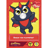Feisty Pets® 8" Baron Von Flamefart™ then Black and Red Dragon
