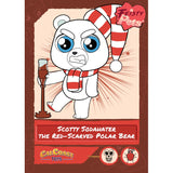 Feisty Pets® 8.5" Scotty Sodahater™ The Red-Scared Polar Bear