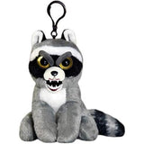 Feisty Pets Mini Rascal Rampage Raccoon™ 4" Backpack Plush Clip
