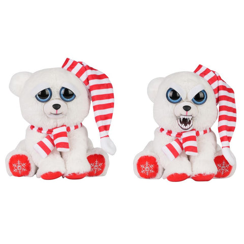 Feisty Pets® 8.5" Scotty Sodahater™ The Red-Scared Polar Bear
