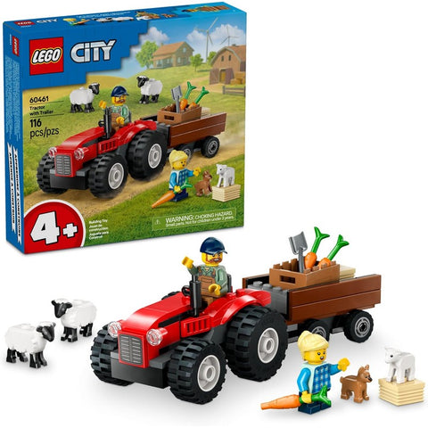 60461 LEGO® City Great Vehicles Red Farm Tractor with Trailer