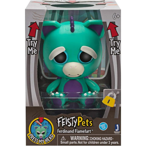 Feisty Pets Ferdinand Flamefart™️ Dragon 4-inch Toy Figure