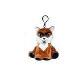 Feisty Pets Sly Sissypants Fox 4 Inch Backpack Plush Clip