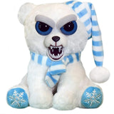 Feisty Pets Snowflake Polar Bear Frankie Frostbite 8.5 Plush Stuffed Animal