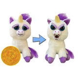 Feisty Pets by William Mark- Glenda Glitterpoop™️- Adorable 8.5" Plush Stuffed Unicorn That Turns Feisty With a Squeeze!