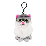 Feisty Pets® Minis 4" Lazy Lani™️ the Fat Cat with Keychain Clip