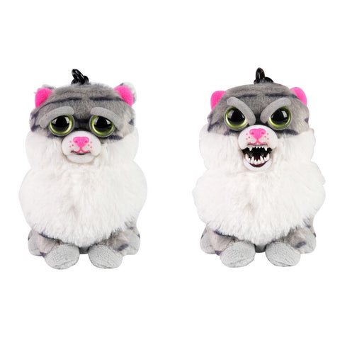 Feisty Pets® Minis 4" Lazy Lani™️ the Fat Cat with Keychain Clip