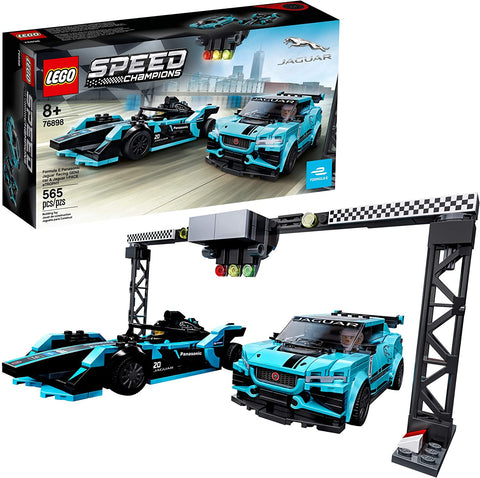 76898 LEGO® Speed Champions Formula E Panasonic Jaguar Racing GEN2 car & Jaguar I-PACE eTROPHY